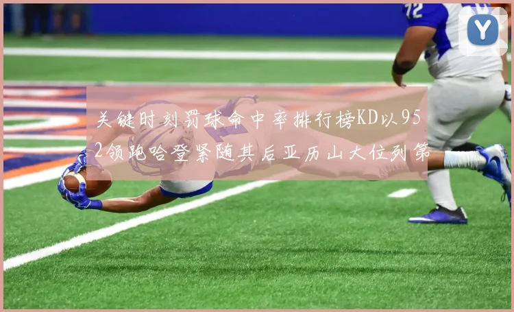 关键时刻罚球命中率排行榜KD以952领跑哈登紧随其后亚历山大位列第六